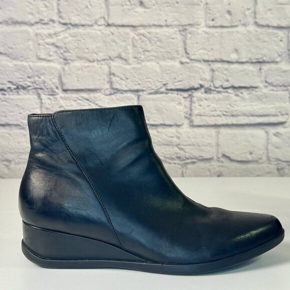 Dansko Serenity Black Waterproof Leather Wedge Boots – Size 41 (US 10.5–11) - Picture 2 of 8